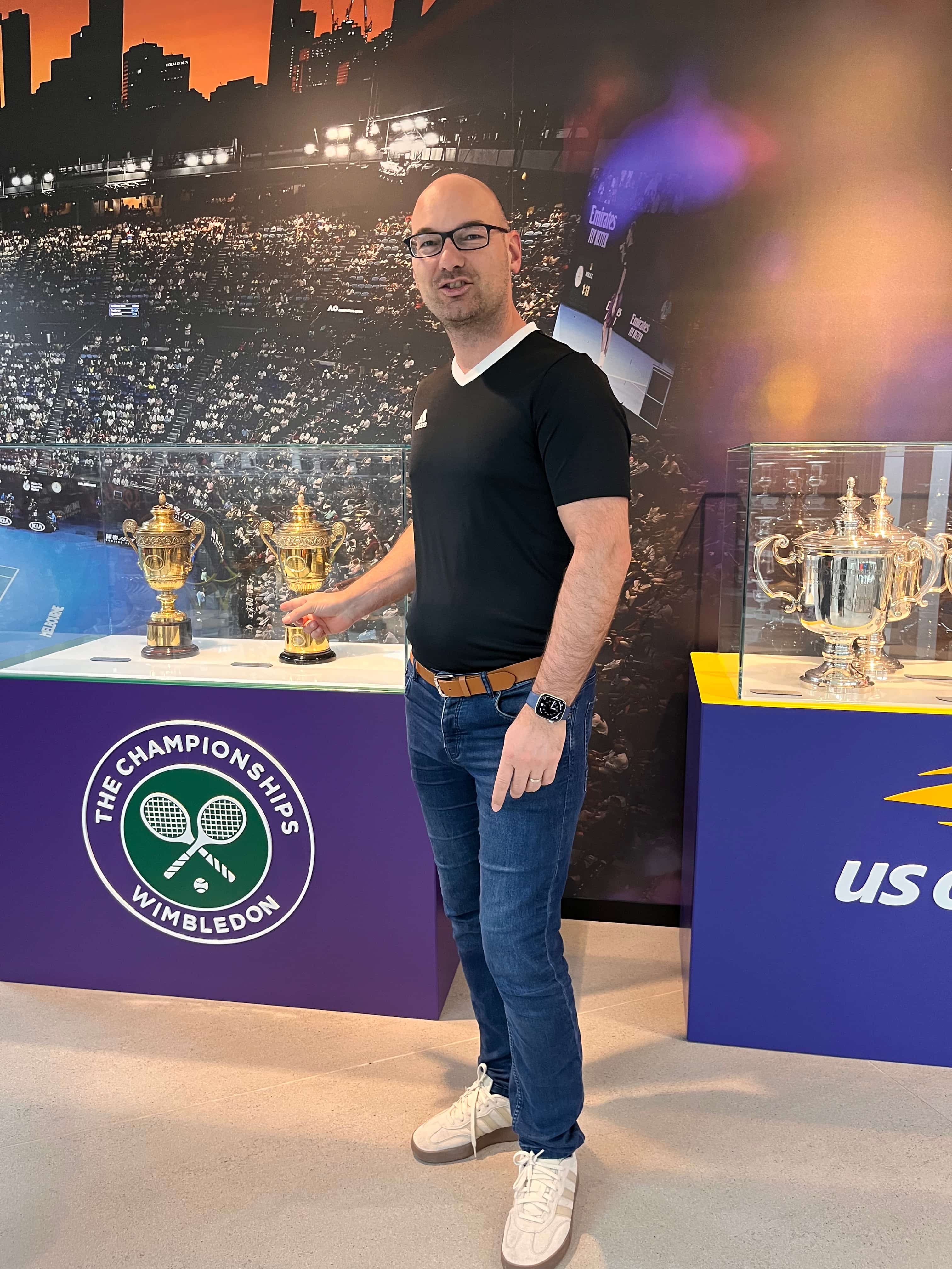 Boris Burchards bei den Grand Slam Trophäen